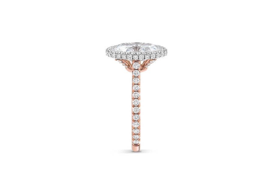 Sophia | Oval Double Halo Engagement Ring-Honey Jewelry Co-Honey Jewelry Co