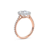 Sophia | Oval Double Halo Engagement Ring-Honey Jewelry Co-Honey Jewelry Co