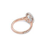 Sophia | Oval Double Halo Engagement Ring-Honey Jewelry Co-Honey Jewelry Co