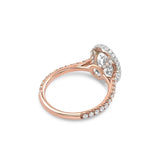 Sophia | Oval Double Halo Engagement Ring-Honey Jewelry Co-Honey Jewelry Co