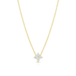 Petite 4-Leaf Clover Lab Grown Diamond Necklace-Honey Jewelry Co-Honey Jewelry Co