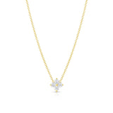 Petite 4-Leaf Clover Lab Grown Diamond Necklace-Honey Jewelry Co-Honey Jewelry Co
