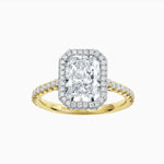 Sophia | Radiant Double Halo Engagement Ring-Honey Jewelry Co-Honey Jewelry Co