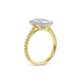 Sophia | Radiant Double Halo Engagement Ring-Honey Jewelry Co-Honey Jewelry Co