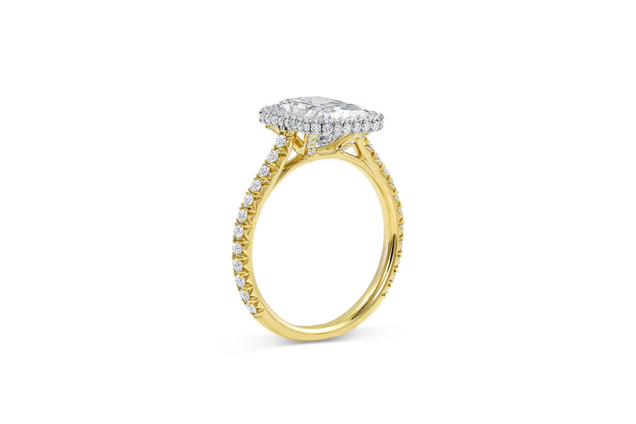 Sophia | Radiant Double Halo Engagement Ring-Honey Jewelry Co-Honey Jewelry Co