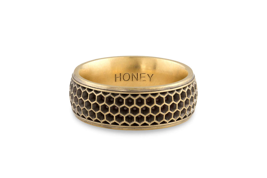 Honeycomb Wedding Ring - 8.5mm