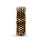 Men's Honeycomb Wedding Band - 8.5mm