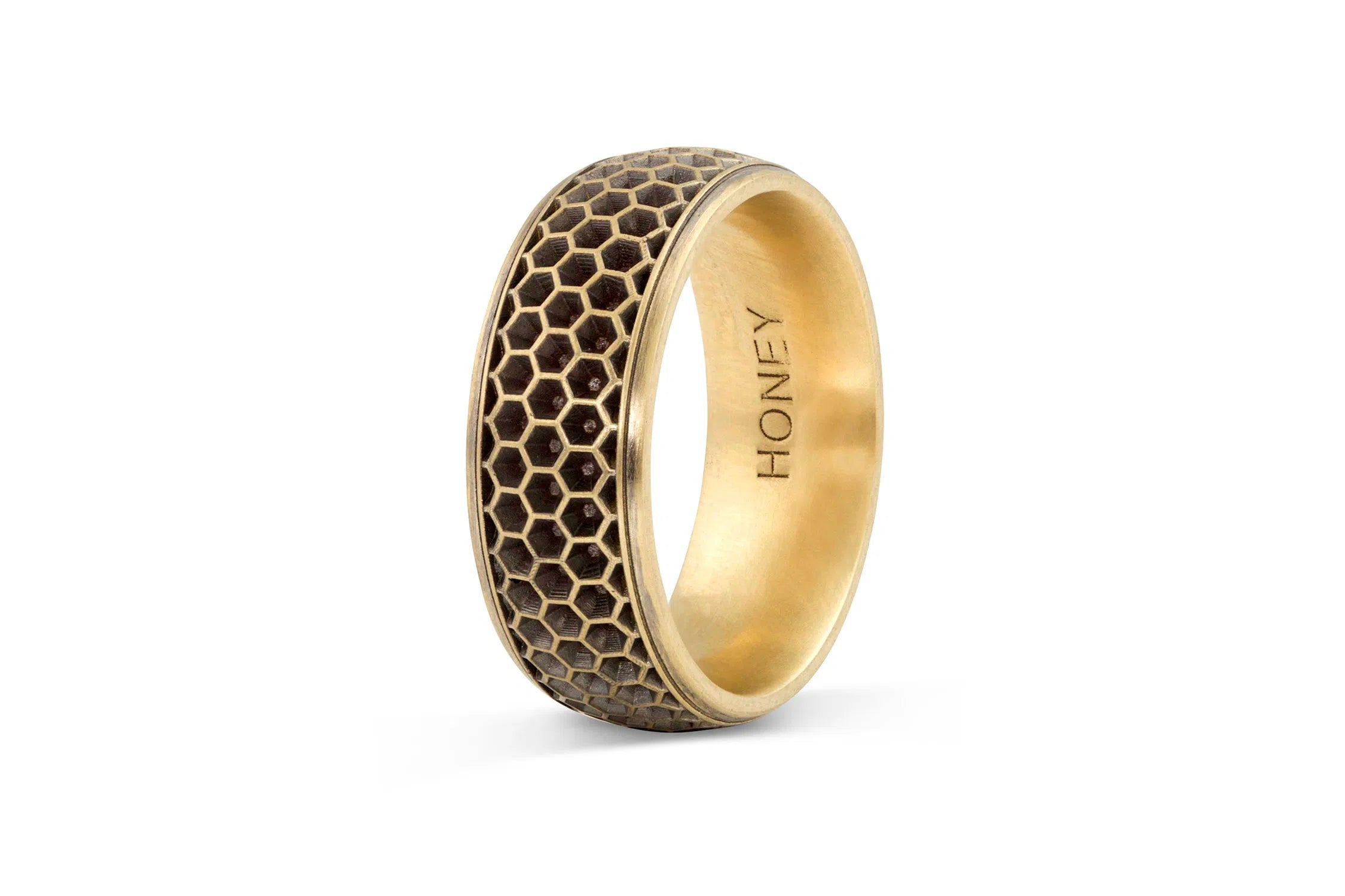 Men's Honeycomb Wedding Band - 8.5mm