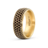 Men's Honeycomb Wedding Band - 8.5mm