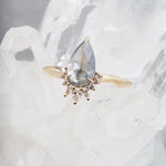 1.14ct Fancy Gray Pear Shape Diamond Ring-Honey Jewelry Co-Honey Jewelry Co