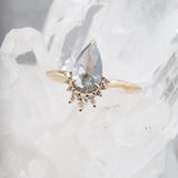 1.14ct Fancy Gray Pear Shape Diamond Ring-Honey Jewelry Co-Honey Jewelry Co