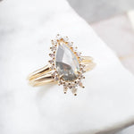 1.14ct Fancy Gray Pear Shape Diamond Ring-Honey Jewelry Co-Honey Jewelry Co