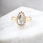 1.14ct Fancy Gray Pear Shape Diamond Ring-Honey Jewelry Co-Honey Jewelry Co