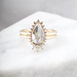 1.14ct Fancy Gray Pear Shape Diamond Ring-Honey Jewelry Co-Honey Jewelry Co