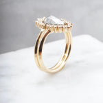 1.14ct Fancy Gray Pear Shape Diamond Ring-Honey Jewelry Co-Honey Jewelry Co