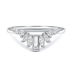 Baguette, Round, & Marquise Wedding Ring