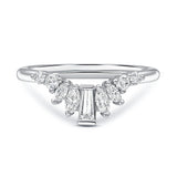 Baguette, Round, & Marquise Wedding Ring