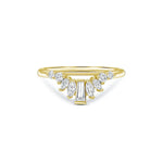 Baguette, Marquise, & Round Diamond Wedding Band