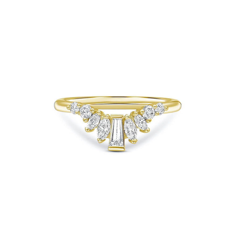 Baguette, Marquise, & Round Diamond Wedding Band