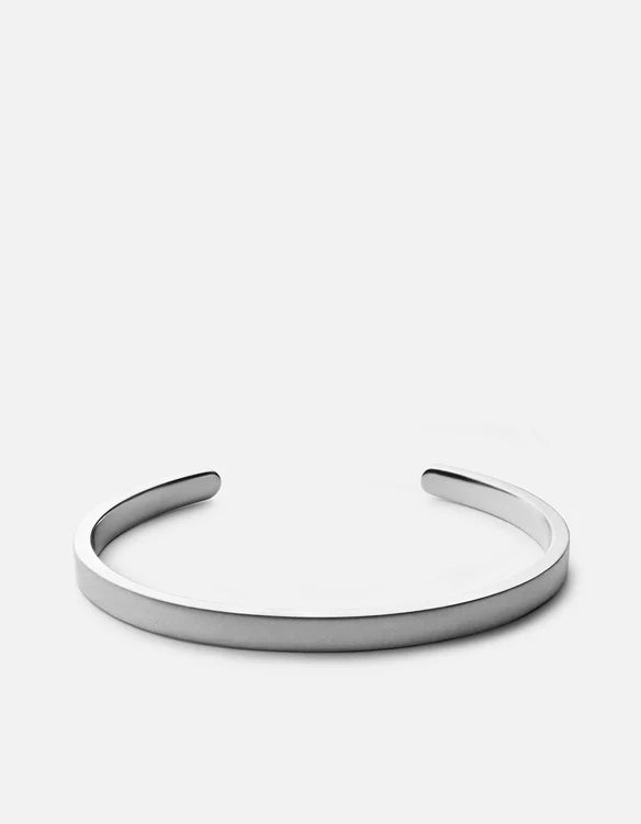 Singular Cuff, Matte Silver