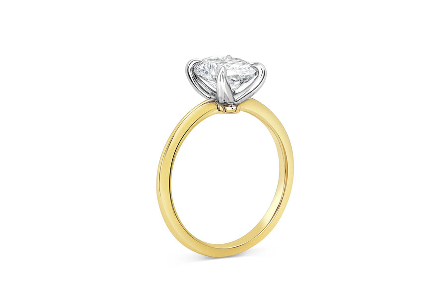 Four Prong Solitaire Oval Engagement Ring
