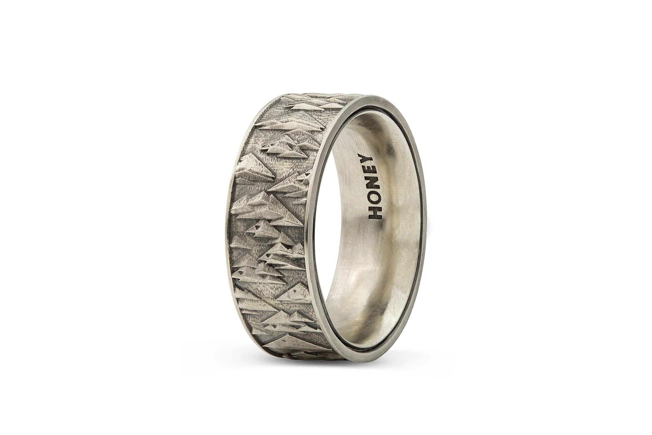 8.5mm Trigon Triangle Wedding Band for Men