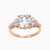 Asymmetrical Engagement Ring | Rose Gold