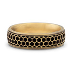 Men's Honeycomb Wedding Band - 6.5mm