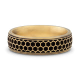 Men's Honeycomb Wedding Band - 6.5mm
