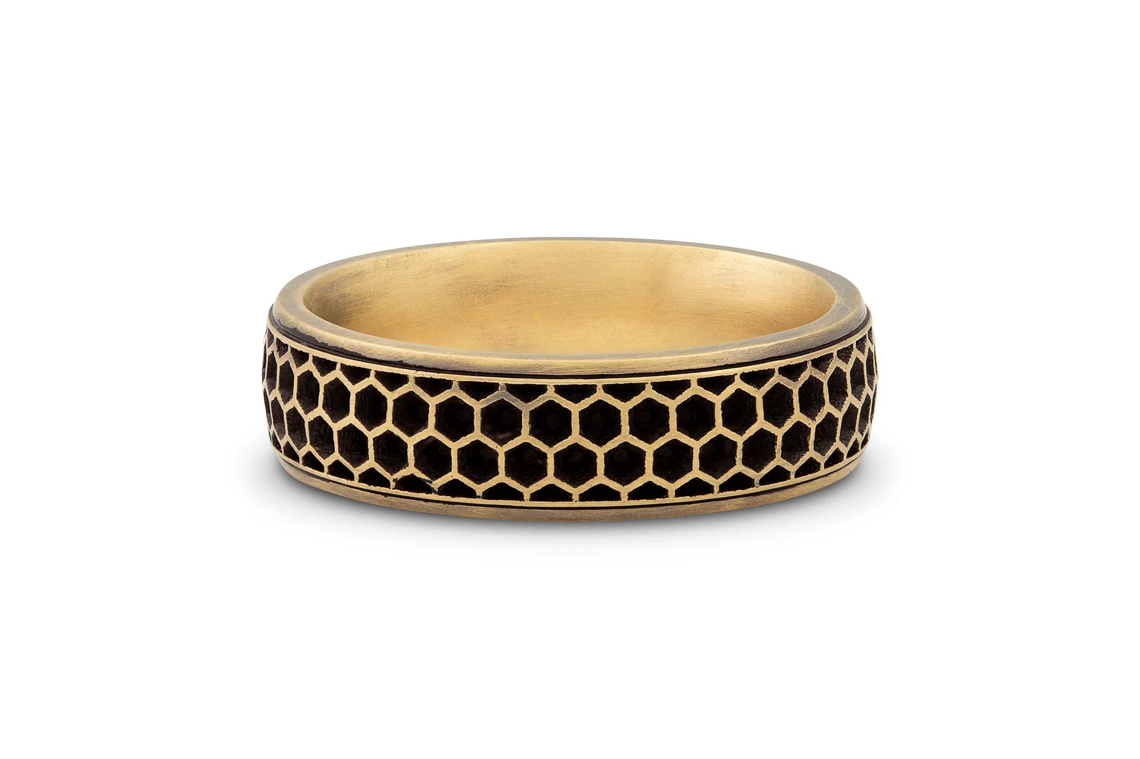 Men's Honeycomb Wedding Band - 6.5mm