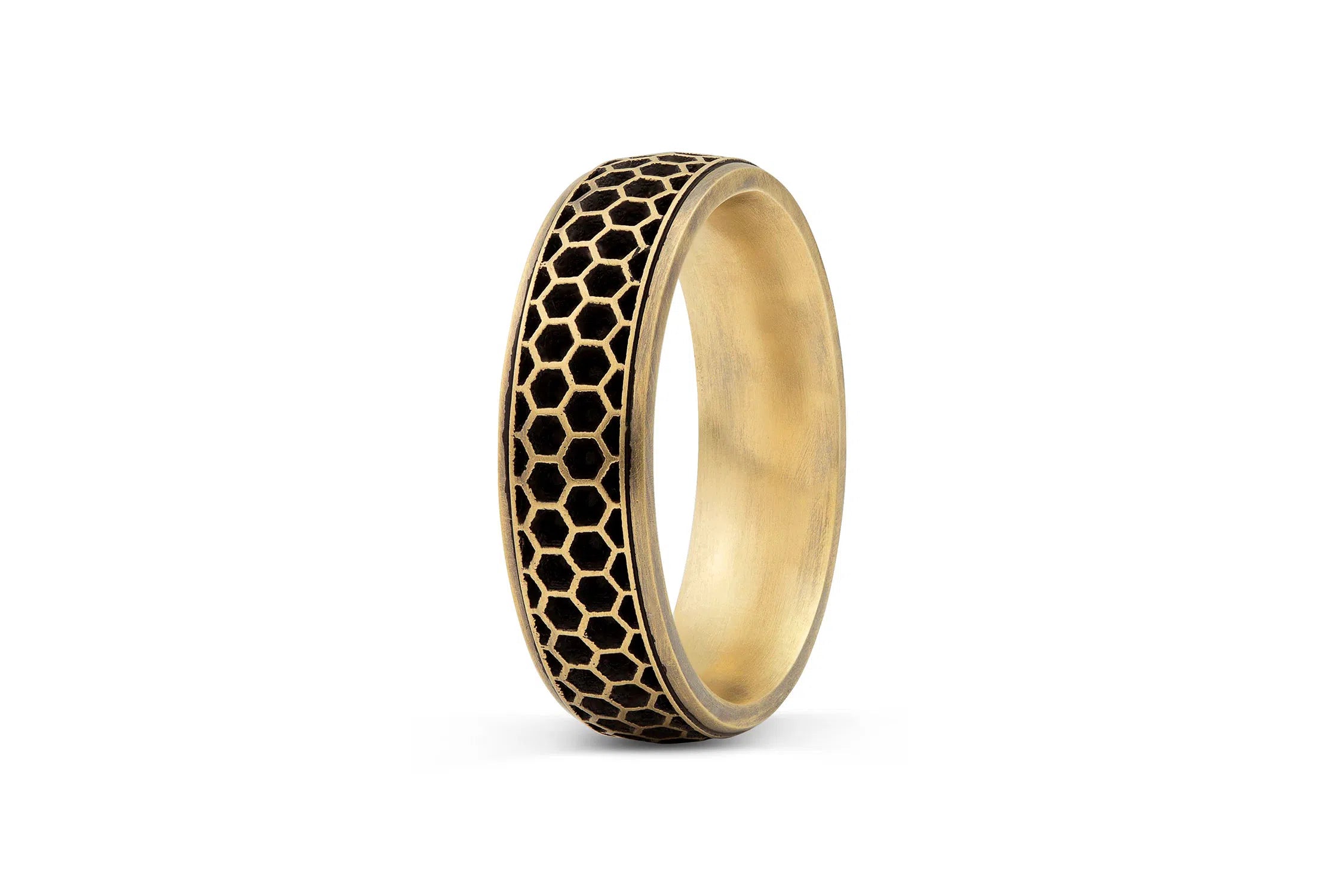 Honeycomb Wedding Band  - 6.5mm