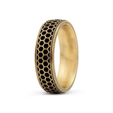 Honeycomb Wedding Band  - 6.5mm