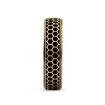 Men's Honeycomb Wedding Band
