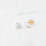 Small Lab-Grown Diamond Stud Earrings - 1ctw-Honey Jewelry Co-Honey Jewelry Co