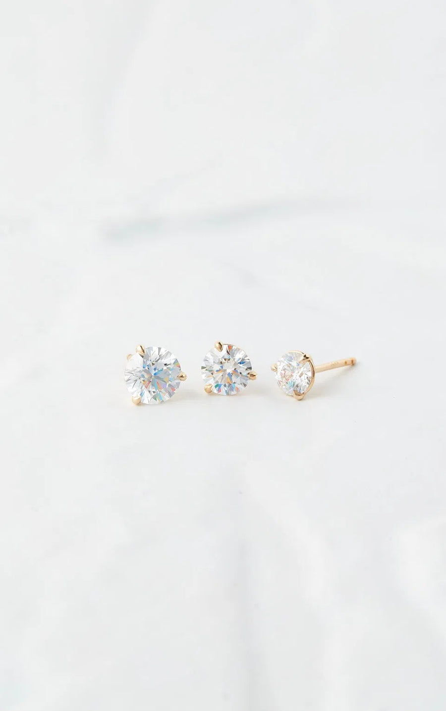 Small Lab-Grown Diamond Stud Earrings - 1ctw-Honey Jewelry Co-Honey Jewelry Co