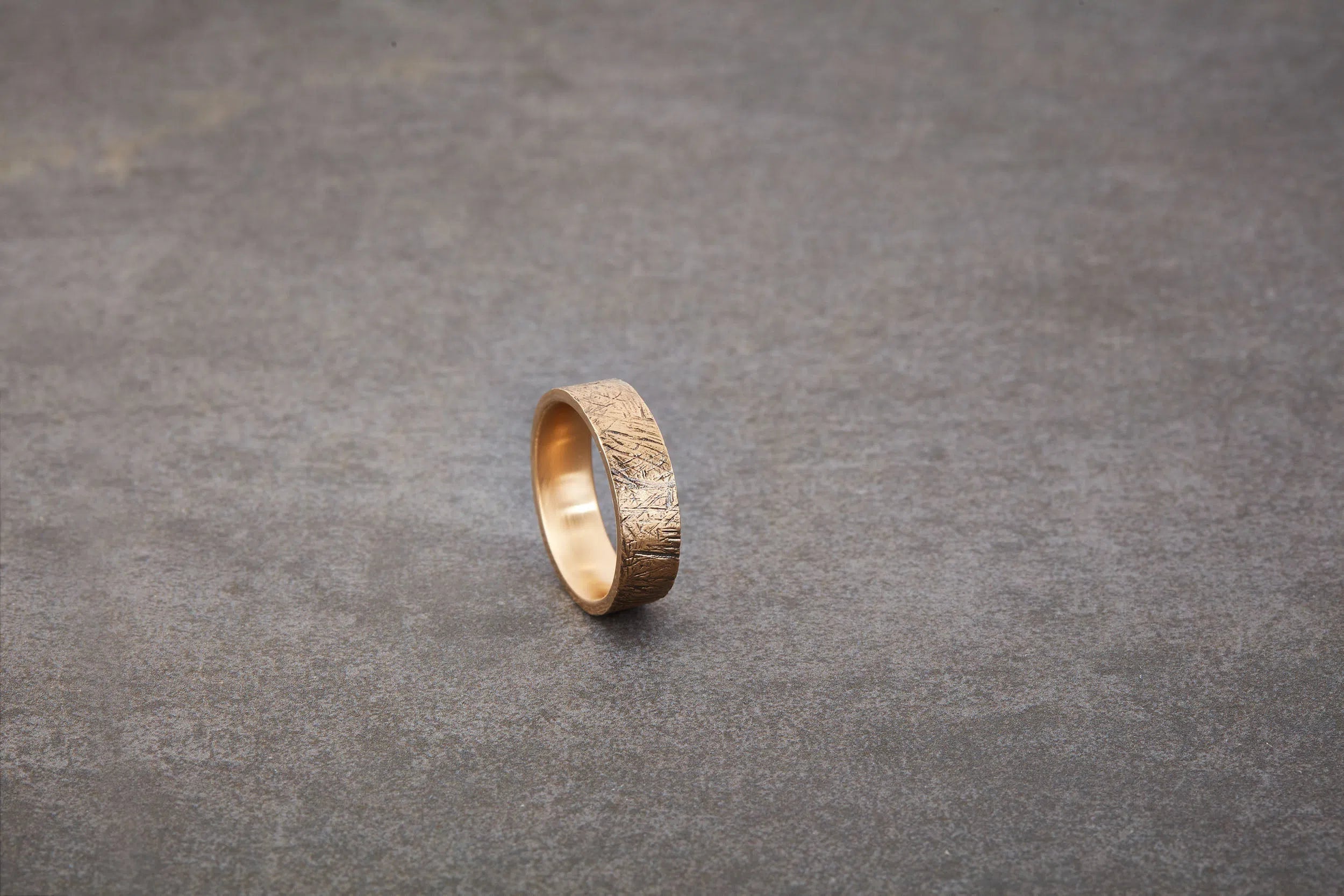 Distressed Wedding Band - 6.5mm-Honey Jewelry Co-Honey Jewelry Co