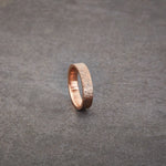 Distressed Wedding Band - 5mm-Honey Jewelry Co-Honey Jewelry Co