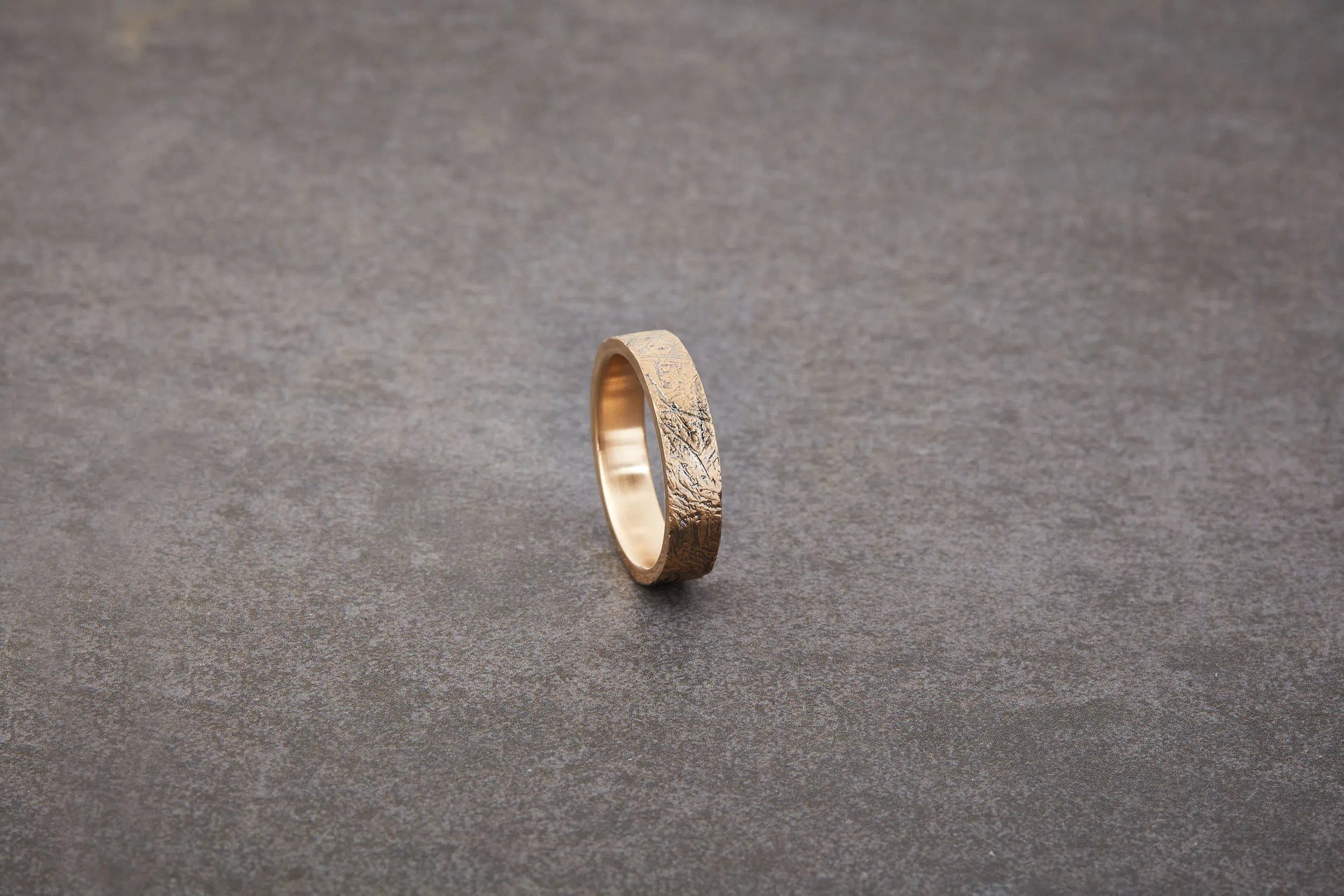 Distressed Wedding Band - 5mm-Honey Jewelry Co-Honey Jewelry Co