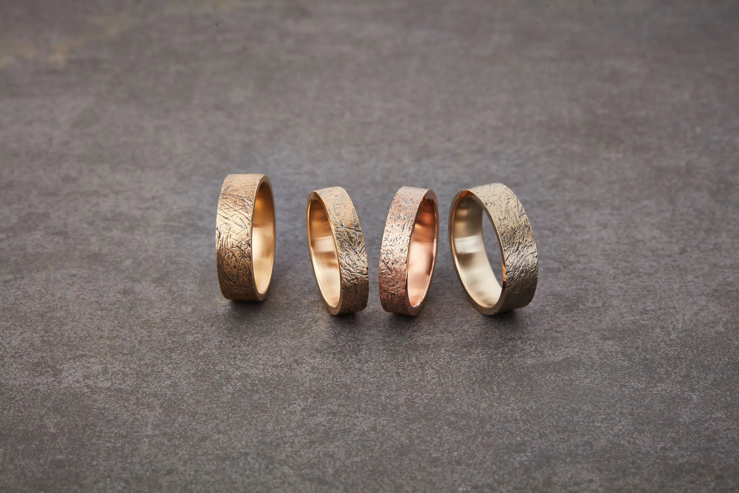 Distressed Wedding Band - 5mm-Honey Jewelry Co-Honey Jewelry Co