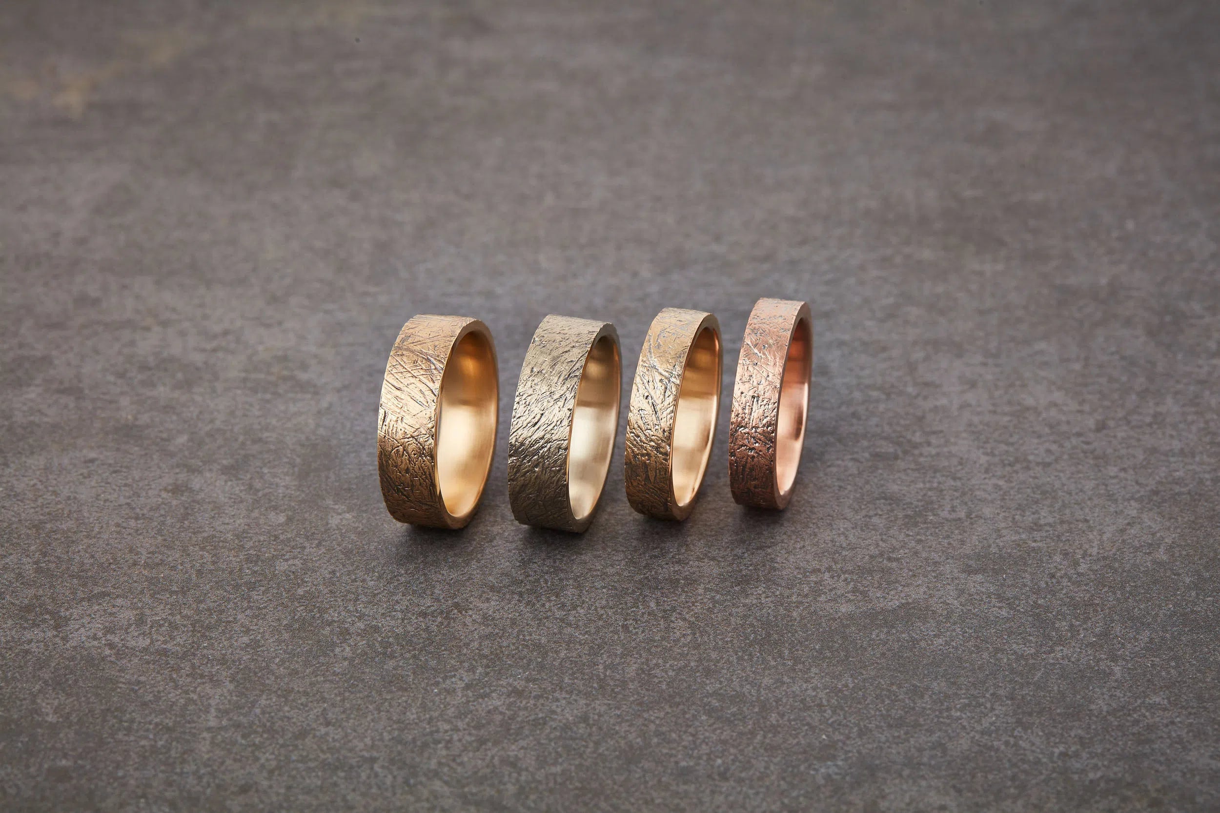 Distressed Wedding Band - 6.5mm-Honey Jewelry Co-Honey Jewelry Co