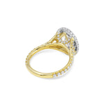 Laura | Oval Double Halo Engagement Ring-Honey Jewelry Co-Honey Jewelry Co