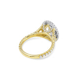 Laura | Oval Double Halo Engagement Ring-Honey Jewelry Co-Honey Jewelry Co