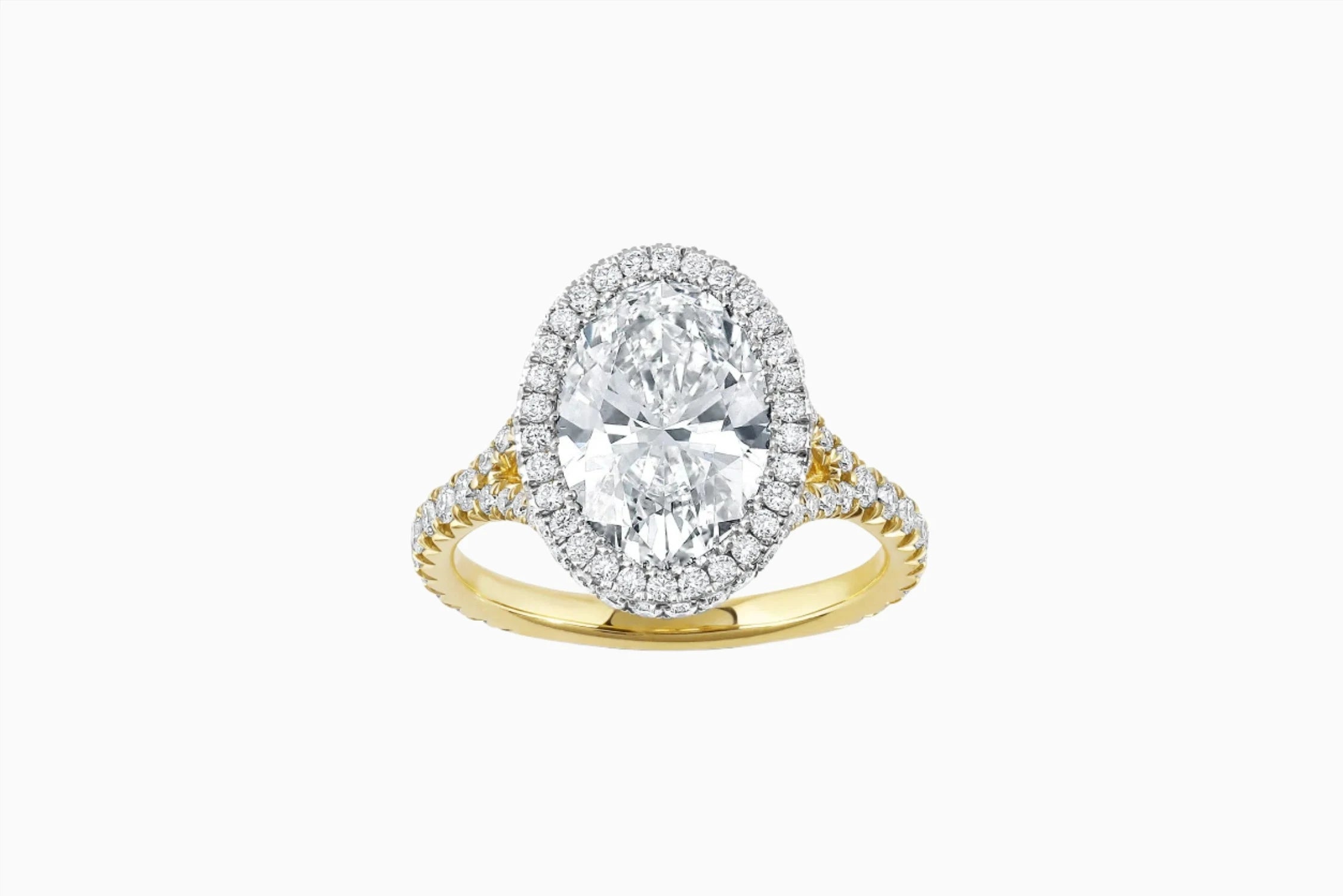 Laura | Oval Double Halo Engagement Ring-Honey Jewelry Co-Honey Jewelry Co