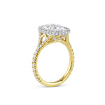 Laura | Oval Double Halo Engagement Ring-Honey Jewelry Co-Honey Jewelry Co