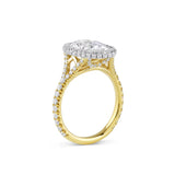 Laura | Oval Double Halo Engagement Ring-Honey Jewelry Co-Honey Jewelry Co