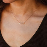 Heirloom Straight Bar Necklace - Rose Gold