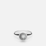 Solar Signet Ring, Sterling Silver