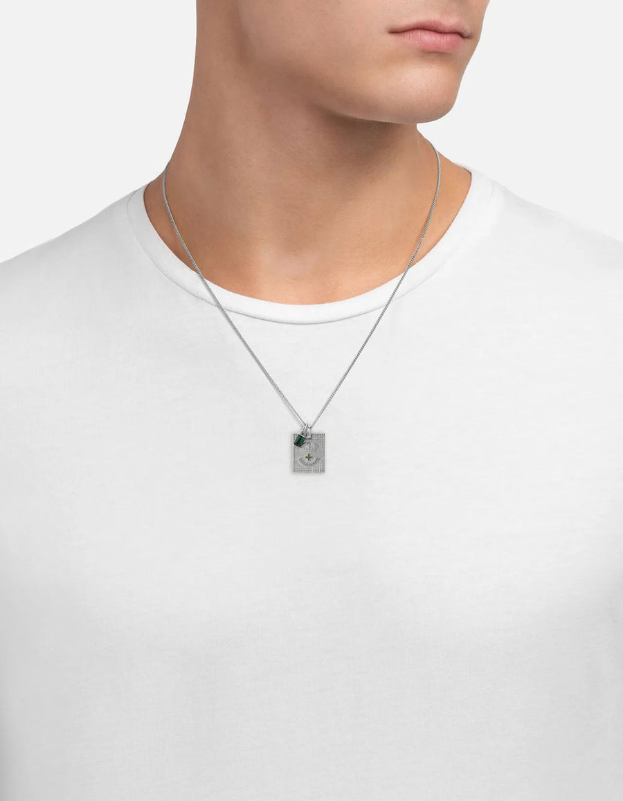 Lineage Quartz Pendant Necklace, Sterling Silver