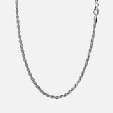 2.4mm Rope Chain Necklace, Sterling Silver