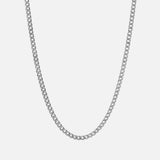 4mm Sterling Silver Cuban Chain Necklace